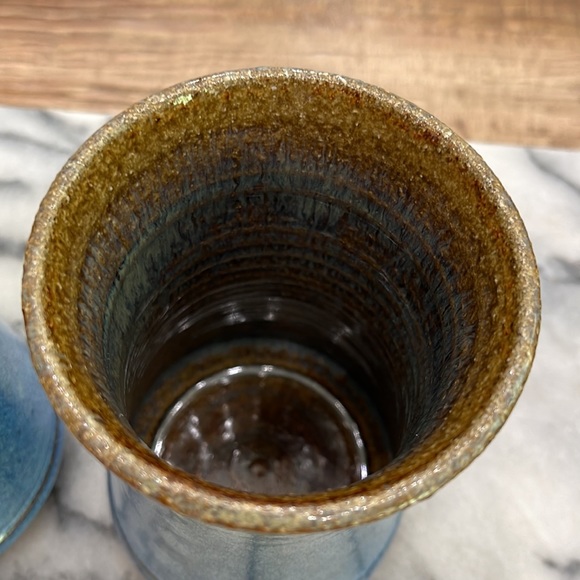 🦋3 Glazed Pottery Vases🦋 - Picture 3 of 7